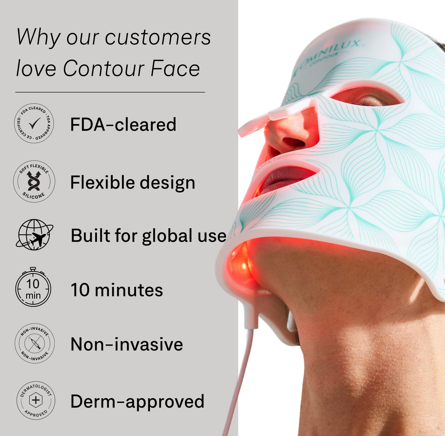 Omnilux Contour Face - Red Light Therapy Mask